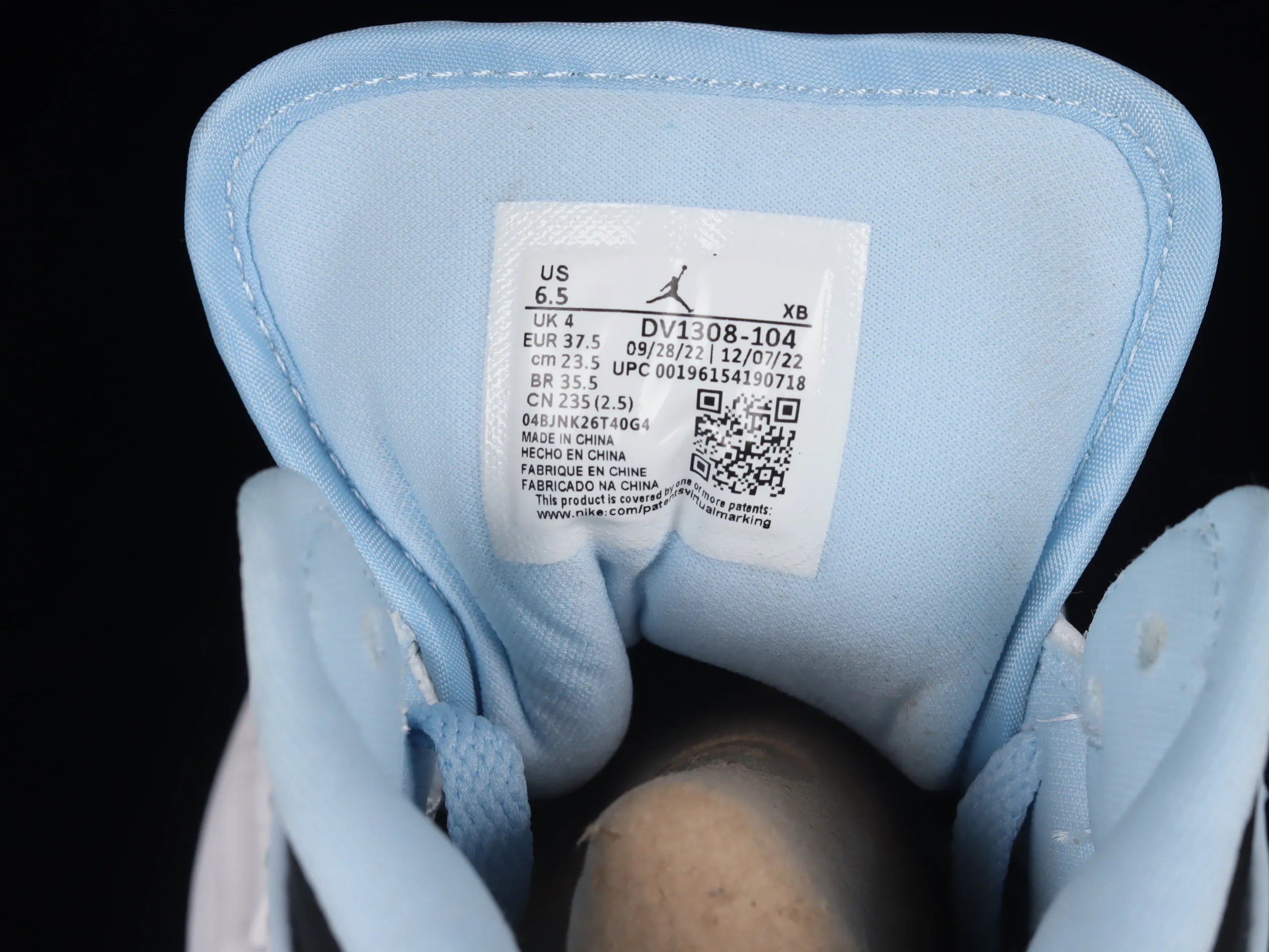 All categories Air Jordan Jordan series basketball shoes Air Jordan 1 Mid Air Jordan AJ1 Mid AJ1 Joe 1 ice blue mid-top basketball shoes DV1308-104